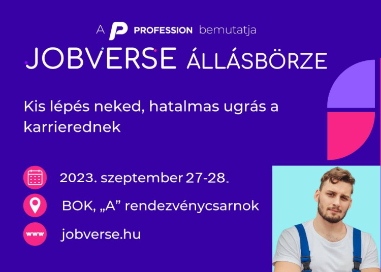 JOBVERSE Állásbörze, 2023. szeptember 27-28.