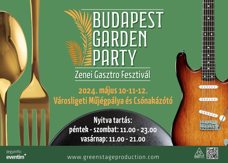 Budapest Garden Party: új zenei- és gasztrofesztivál lesz májusban a Városligetben
