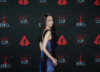 Goztola Lorent Kristina magyar tervező ruhájában nyűgözte le a francia filmes elitet a Reims-i Operaházban