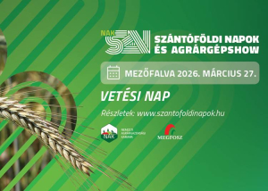Vet&eacute;si nap - NAK Sz&aacute;nt&oacute;f&ouml;ldi Napok &eacute;s Agr&aacute;rg&eacute;pShow, 2026. m&aacute;rcius 27.