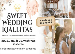 Sweet Wedding esk&uuml;vő ki&aacute;ll&iacute;t&aacute;s, 2026. janu&aacute;r 25.