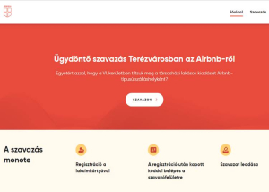 Már az első nap összeomlott a terézvárosi airbnb-szavazás szavazóprogramja